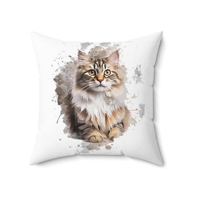 Coussin Personnalisé-Style Aquarelle