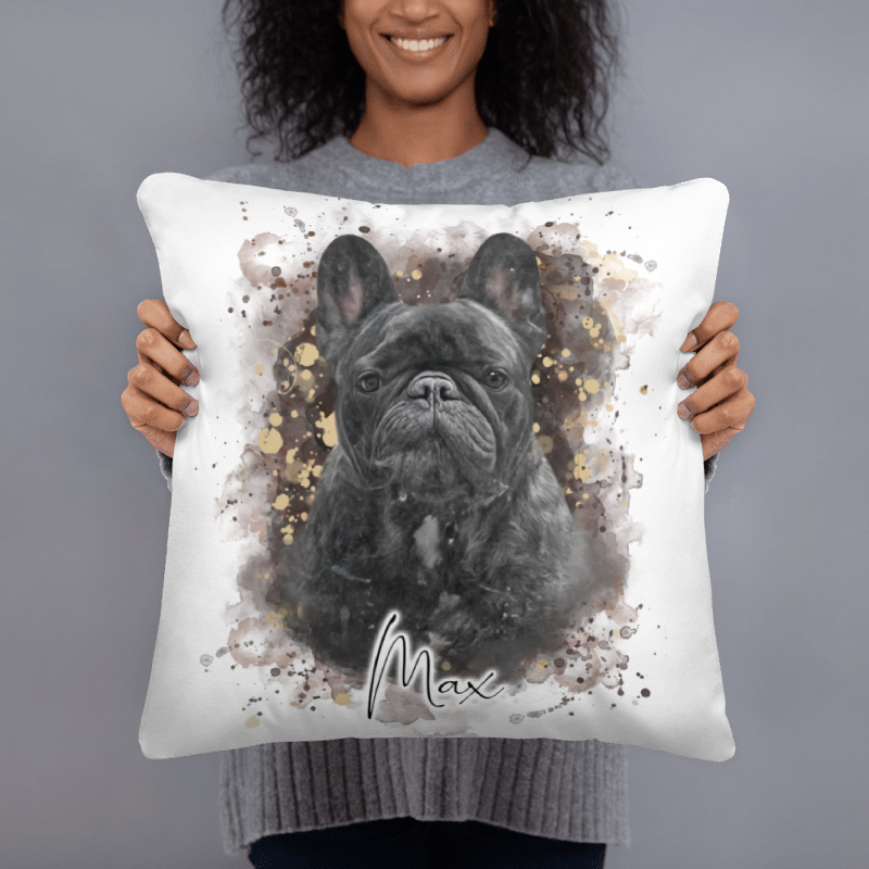 Coussin Personnalisé-Style Aquarelle