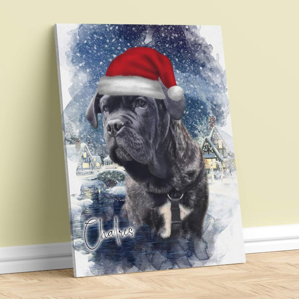 Portrait Aquarelle - Édition Noël