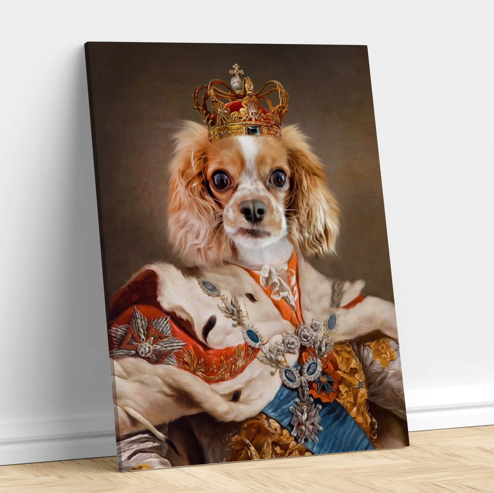 Poster ROI COURONNE - Portrait d'animal personnalisé Royalesse