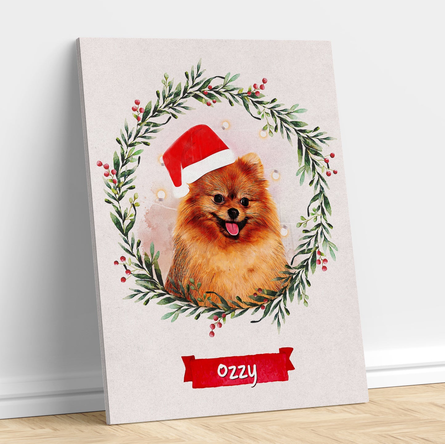 Portrait Couronne de Noël